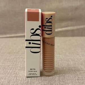 dibs. Beauty Go To Glossy Balm in Peachy Nude Shimmer Kiss Me Quick 0.2 floz